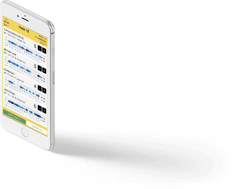 How Many Strokes mobile scorecard
