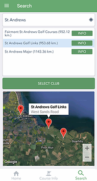 Golf Course Map