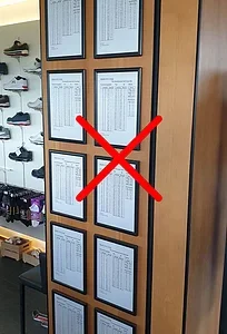 Old paper version of your Conversion Table