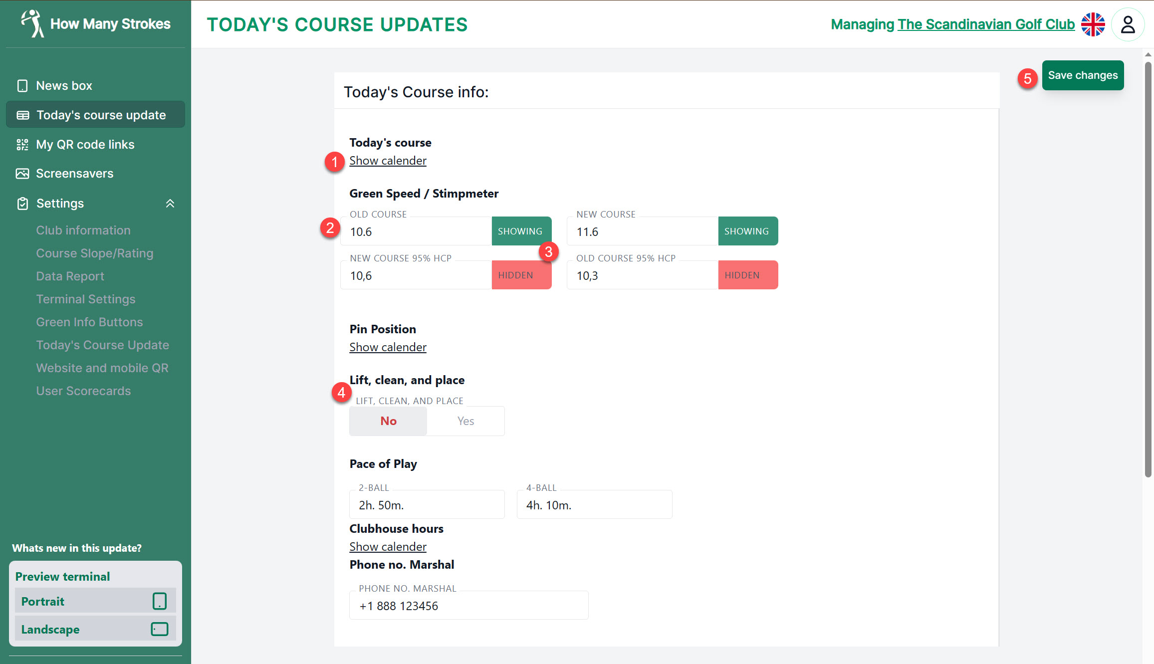 Todays Course Update