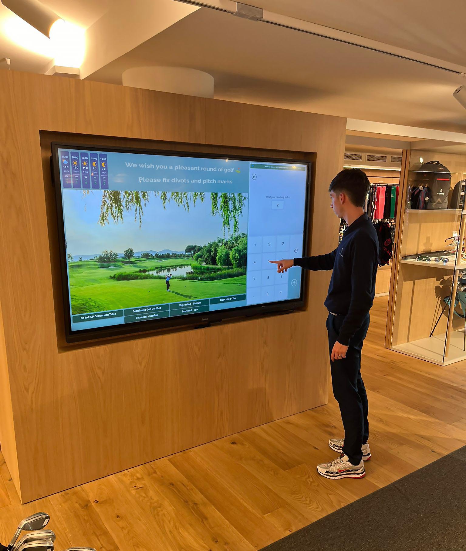 How Many Strokes 75-inch touch screen