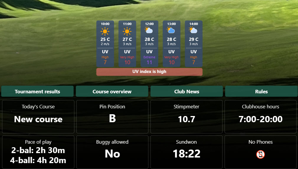 UV Index And Lightning Warning
