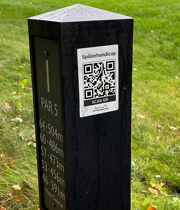 QR Code Sticker Digital Conversion Table On Pole