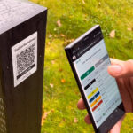 QR Code Sticker Digital Conversion Table On Pole 2